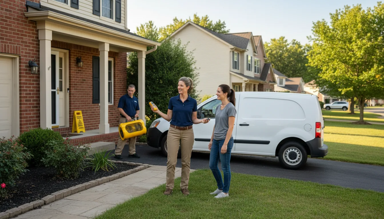 Residential water damage restoration in Luther, MI